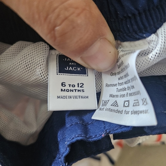 6-12m Janie and Jack swim trunks and shirt - Picture 5 of 5